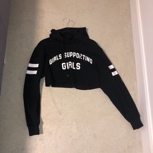 Cropped Girls Supporting Girls Hoodie